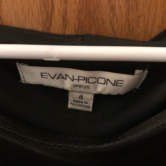 Evan-Picone Women’s black dress 3/4 sleeve - 4 - Picture 3 of 4